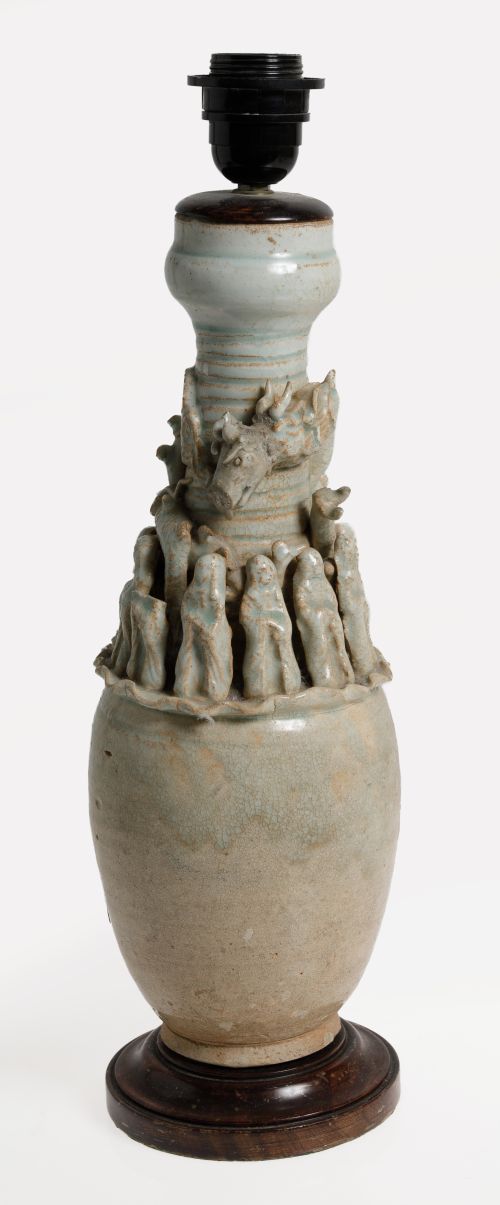 Table lamp made from a vessel after Tang dynasty funerary m