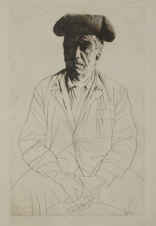 FRANCISCO CORTIJO MÉRIDA, "Torero", Grabado