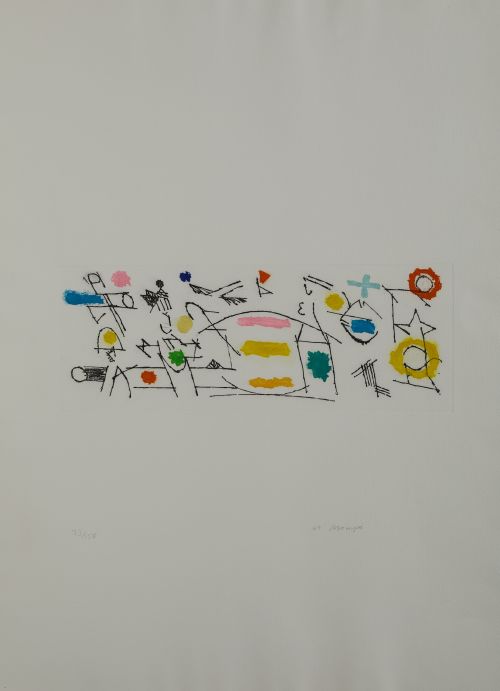 MANUEL HERNÁNDEZ MOMPÓ, "Mesa ovalada en un mercado", 1986,
