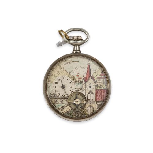 RELOJ DE BOLSILLO DE METAL NIQUELADO CIRCA 1905