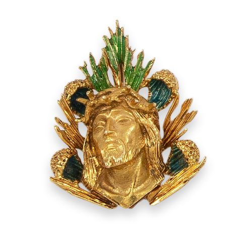 COLGANTE DE ORO Y ESMALTES