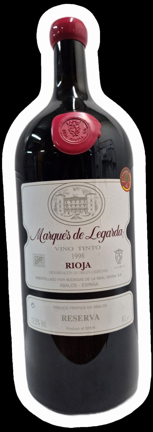 1 botella imperial (6 litros) de Marqués de Legarda Reserva