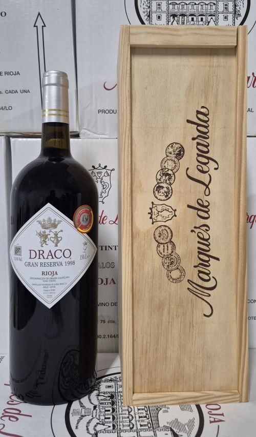 Botella magnum (1,5 l) Draco Gran Reserva 1998 Rioja Tinto.