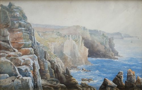 RICARDO VERDUGO LANDI, "Paisajes costeros con acantilados",
