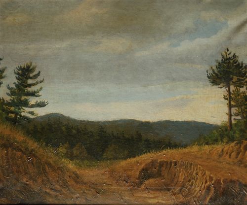 RAMÓN MARTÍ ALSINA, "Paisaje", Óleo sobre lienzo
