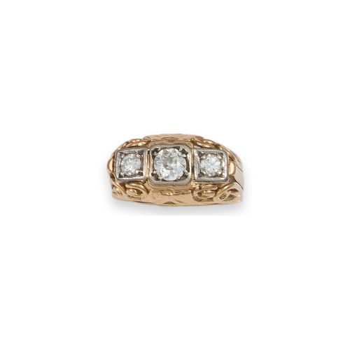SORITJA DE ORO 14K CON DIAMANTES