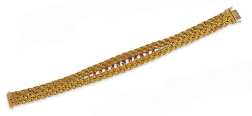 PULSERA DE ORO 18K CON RUBIES