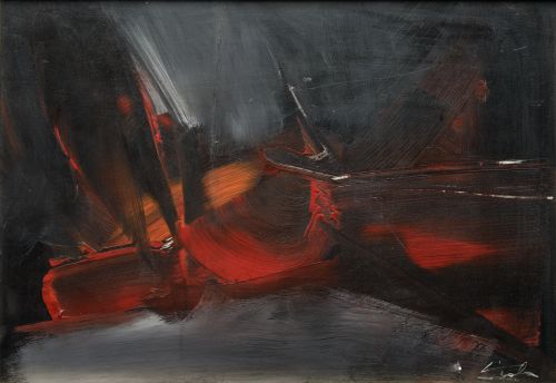 MANUEL  VIOLA, "Sin título", Óleo sobre tablex