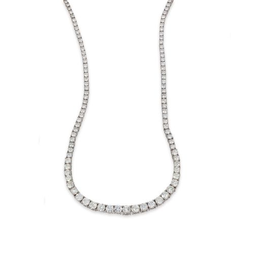 GARGANTILLA RIVIERE DE ORO Y DIAMANTES