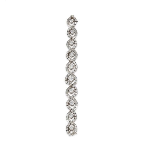 BRAZALETE DE PLATINO CON DIAMANTES