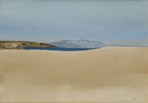 EBERHARD SCHLOTTER, "Tabarca", 1981, Acuarela sobre papel