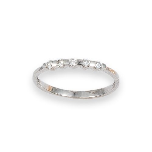SORTIJA DE ORO BLANCO CON DIAMANTES