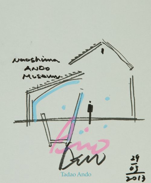 TADAO ANDO, "Sin título", Cinco tintas sobre papel