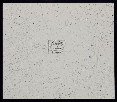 EVRU ZUSH, "Moonzucl", 1972, Tintas sobre papel
