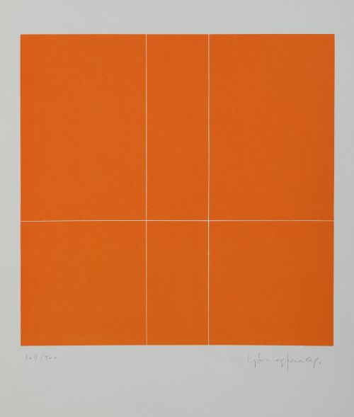 VARIOS AUTORES, "Sin título", Tres serigrafías sobre papel
