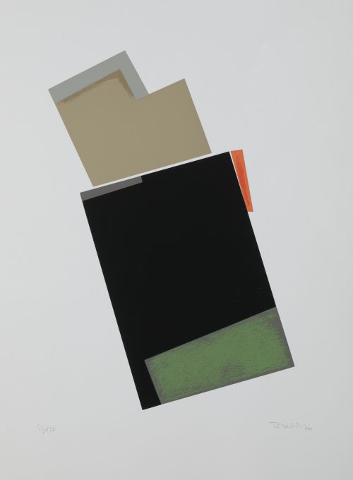 JORDI TEIXIDOR, "Sin título", 1974, Cinco serigrafías sobre