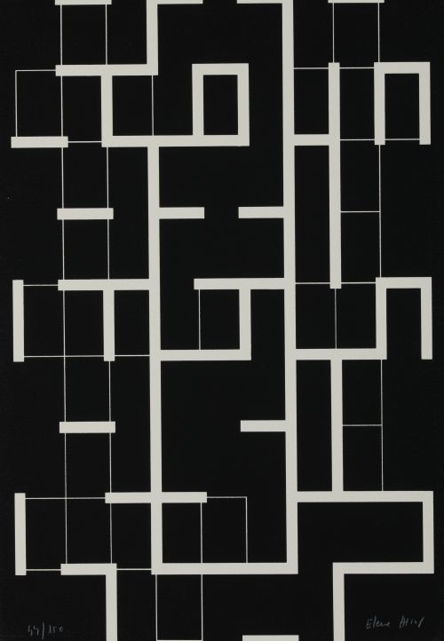 ELENA ASINS , "Sin título", Dos litografías sobre papel