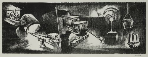 AGUSTÍN IBARROLA, "Sin título", Xilografía sobre papel