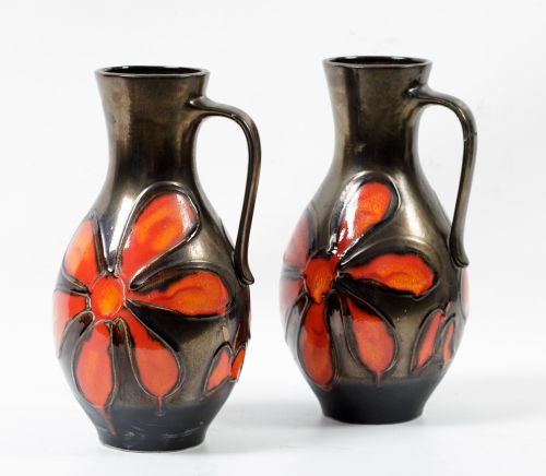 Pareja de jarras de cerámica, Alemania, años 60