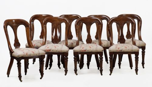 Ocho sillas de estilo William IV, S. XX