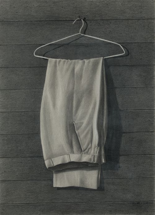 JUAN ITURRIAGA, "Pantalón colgado", 1989, Grafito sobre pap