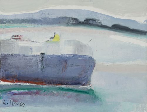 GLORIA TORNER, "Carguero", Óleo sobre lienzo