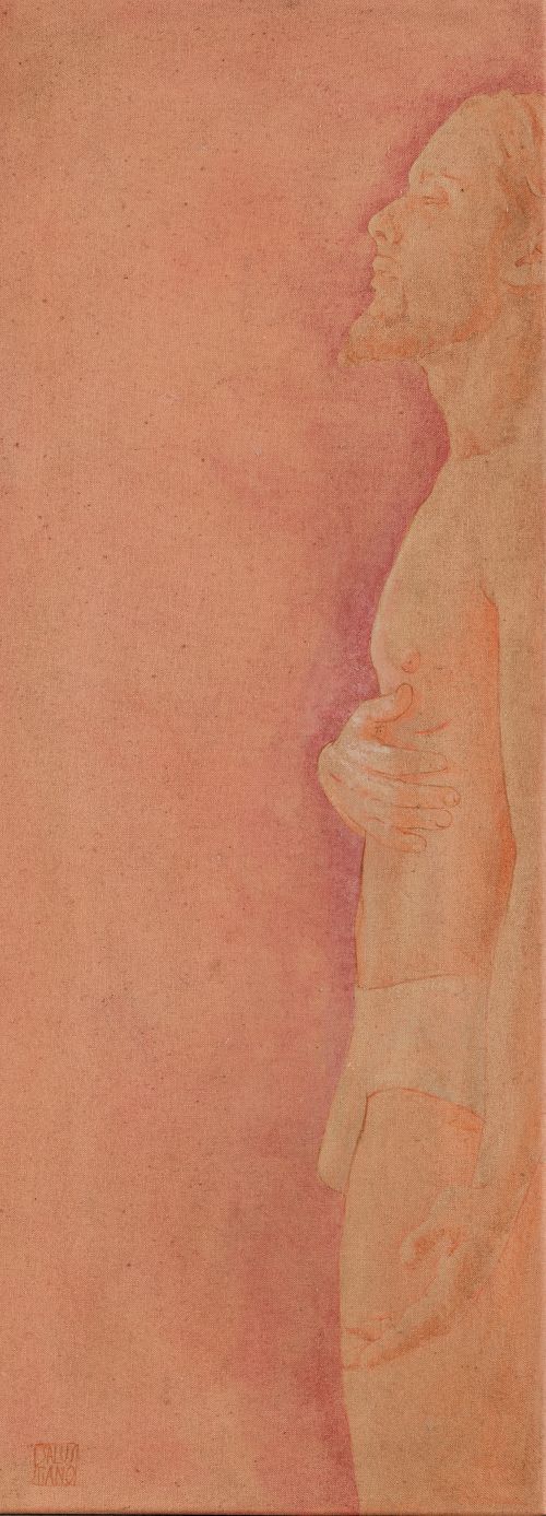 SALUSTIANO GARCÍA CRUZ, "El Resucitado", Óleo sobre lienzo
