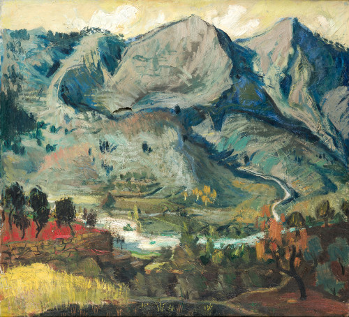 LUIS  ARCAS BRAUNER, "Paisaje", Óleo sobre lienzo