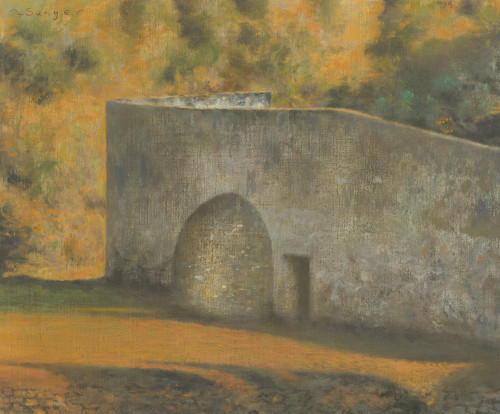 RAIMON SUNYER VIVES, "Tiana en Groc", 1999, Óleo sobre lien