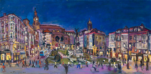 JOSÉP MOSCARDO FERNÁNDEZ, "Vitoria", 2006, Óleo sobre tela