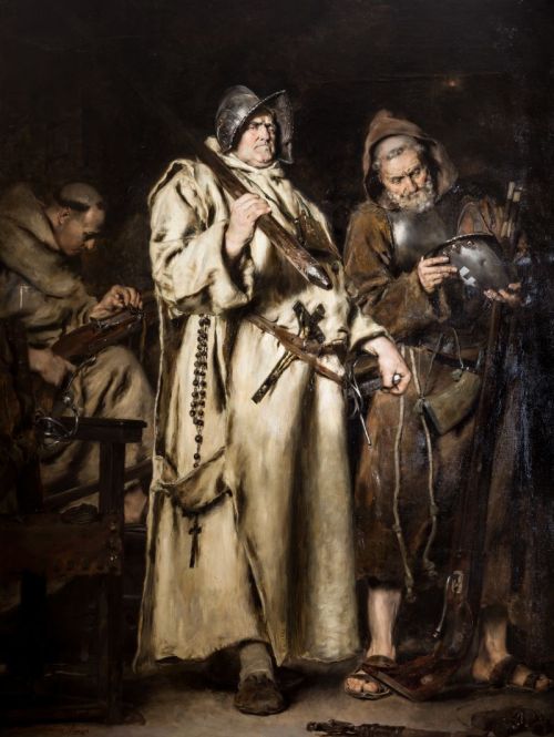 ANTONIO CASANOVA Y ESTORACH, "El hábito y la espada", 1882,