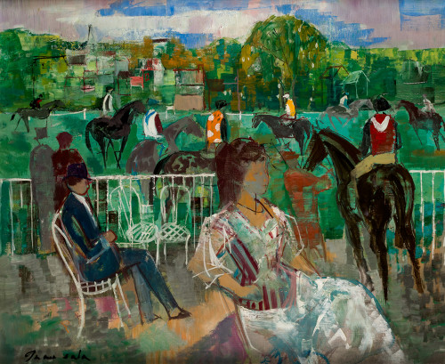 "Paddock en Deauville", 1964