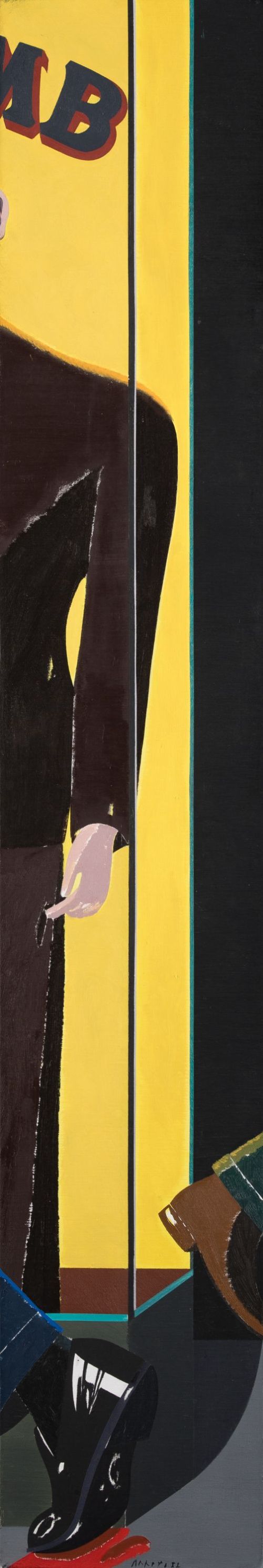 EDUARDO  ARROYO, "Toute la ville en parle", 1982, Óleo sobr