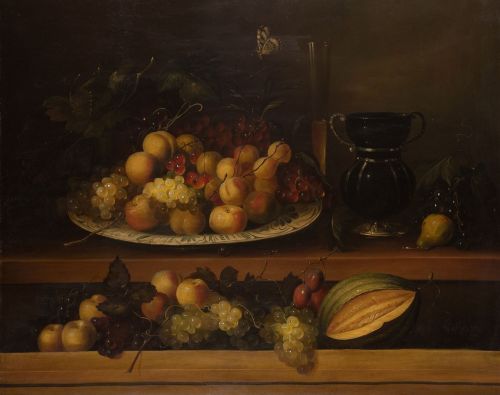 ANONYMOUS (20th century) "Still life of fruit"