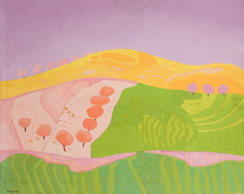 MANUEL  MARTOS, "Cielo picado", 1976, Óleo sobre lienzo