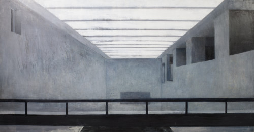 JOSE MANUEL BALLESTER, "Sala 8", 1999, Óleo sobre papel enc