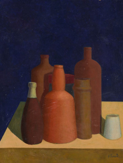 FERNANDO  PUENTE, "Naturaleza muerta", 2001, Óleo sobre tab