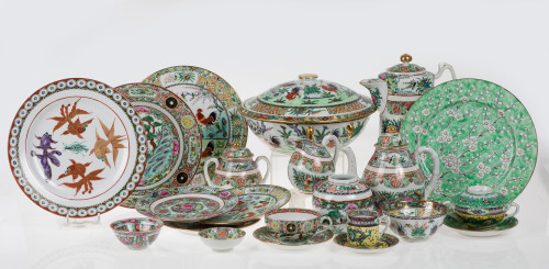 Vajilla de porcelana china, S.XX, Porcelana 