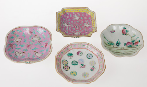 12 lote cuayro entremeseras porcelana china