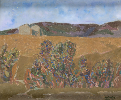 AGUSTÍN REDONDELA, "Árboles", 1982, Óleo sobre lienzo