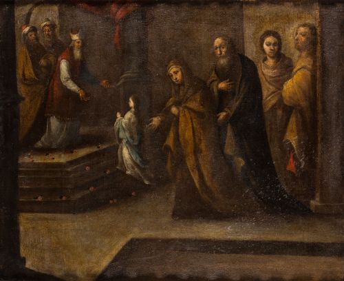 ESCUELA SEVILLANA S. XVII/S. XVIII, "Presentación de la Vir