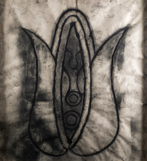 JAUME PLENSA SUÑE, "Sin título", 1987, Técnica mixta sobre 