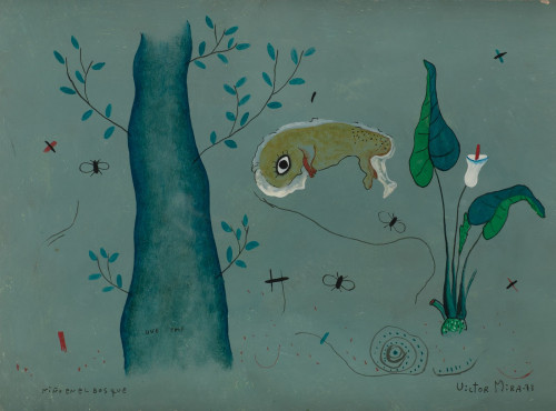 "Niño en el bosque", 1973