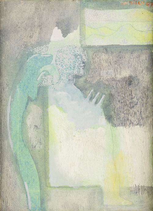 JORGE CASTILLO, "Composición", 1963, Óleo sobre lienzo