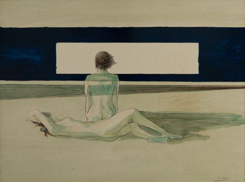 ENRIQUE ROMERO SANTANA, "Sin título", Técnica mixta sobre p