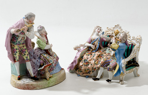 El concierto porcelana alemana S.XIX-XX