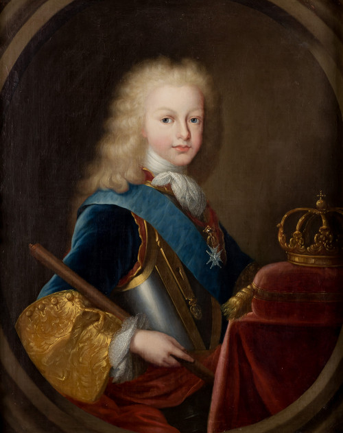 MICHEL ANGE  HOUASSE, "Luis I, príncipe de Asturias" , Óleo