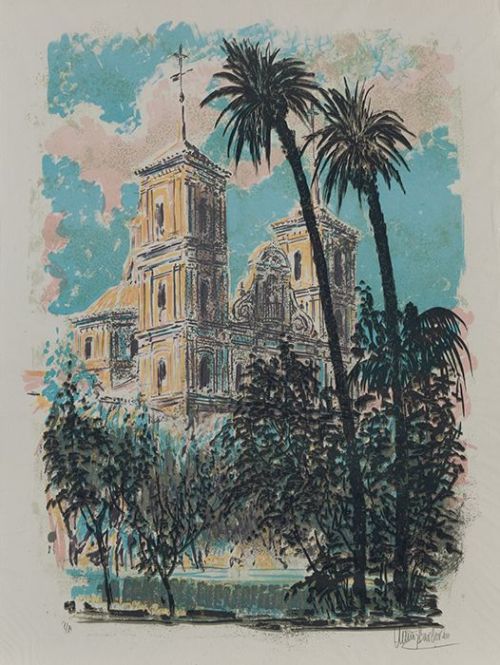 MANUEL MUÑOZ BARBERAN, "Pareja de vistas de Murcia", "Seman