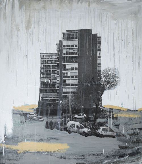 JUAN UGALDE, "Social R 33333", 2000, Técnica Mixta sobre li