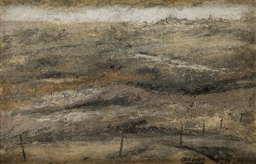 FRANCISCO ARIAS, "Paisaje", Óleo sobre tablex